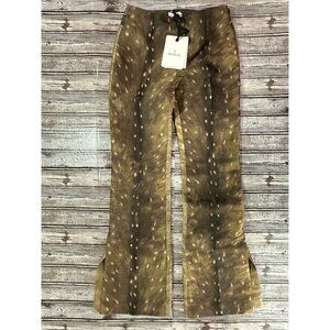 Moncler animal print Pantalone Pants Size 40 IT / 4 US NWT $ 740